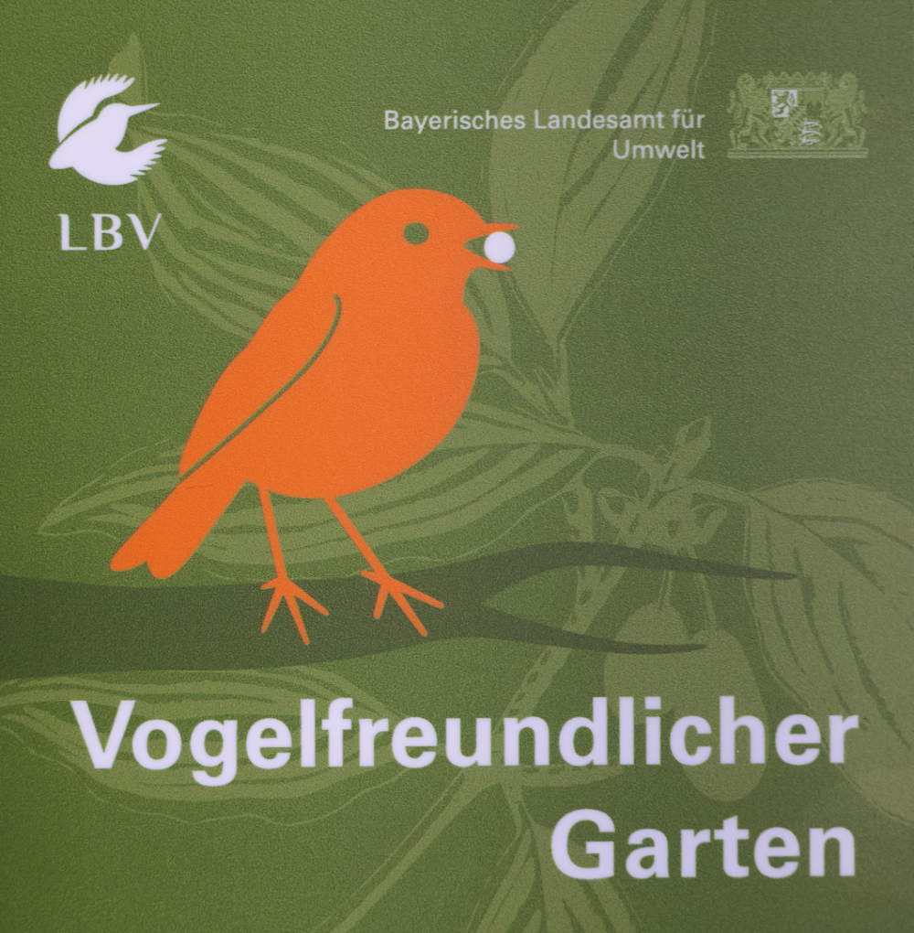 Auszeichnung „Vogelfreundlicher Garten“ Biotopgarten